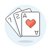 Card Poker Illustration from UX Colors Set