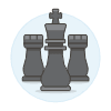 Chess 1 Illustration from UX Colors Set | Free Download as SVG Vector and Transparent PNG | Streamline illustrations