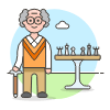 Chess Park 3 Illustration from UX Colors Set