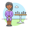 Chess Park 5 Illustration from UX Colors Set