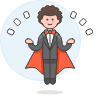 Magician Show Trick 1 illustration - Free transparent PNG, SVG. No sign up needed.