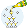 Champagne Celebration 1 illustration - Free transparent PNG, SVG. No sign up needed.