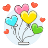 Gift Balloons 2 illustration - Free transparent PNG, SVG. No sign up needed.