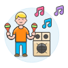 Maraca Music 1 Illustration from UX Colors Set