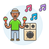 Maraca Music 2 Illustration from UX Colors Set
