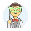 Mask Party 1 Illustration from UX Colors Set