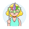 Mask Party 6 Illustration from UX Colors Set