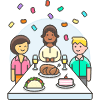 Party Celebration 3 Illustration from UX Colors Set