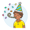 Party Horn 2 Illustration from UX Colors Set