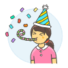 Party Horn 3 Illustration from UX Colors Set