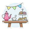 Party Set Illustration from UX Colors Set