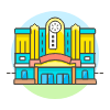 Hall Cinema 1 Illustration from UX Colors Set | Free Download as SVG Vector and Transparent PNG | Streamline illustrations