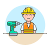 Engineer Driller 1 Illustration from UX Colors Set