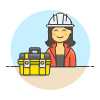 Engineer Toolbox 6 Illustration from UX Colors Set