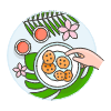 Cookies Plating 1 illustration - Free transparent PNG, SVG. No sign up needed.