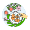 Cookies Plating 2 Illustration from UX Colors Set