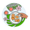 Cookies Plating 3 illustration - Free transparent PNG, SVG. No sign up needed.