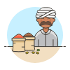 Spice Vendor 1 Illustration from UX Colors Set