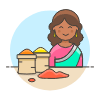 Spice Vendor 2 Illustration from UX Colors Set