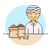 Spice Vendor 3 Illustration from UX Colors Set