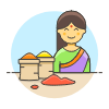 Spice Vendor 4 Illustration from UX Colors Set
