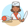 Sushi Chef 2 illustration - Free transparent PNG, SVG. No sign up needed.
