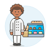 Baker 3 Illustration from UX Colors Set