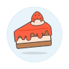 Choco Strawberry Cake Illustration from UX Colors Set