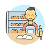 Pastry Chef 5 Illustration from UX Colors Set