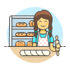 Pastry Chef 6 Illustration from UX Colors Set