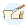 Cutting Bread illustration - Free transparent PNG, SVG. No sign up needed.