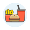 Burger Soda Set illustration - Free transparent PNG, SVG. No sign up needed.