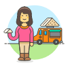 Sandwich Truck 3 Illustration from UX Colors Set