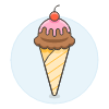 Chocolate Cone Illustration from UX Colors Set