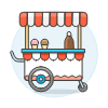 Ice Cream Cart 1 Illustration from UX Colors Set