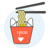 Noodles Illustration from UX Colors Set