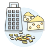 Shredded Cheese 2 Illustration from UX Colors Set