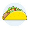 Taco Illustration from UX Colors Set