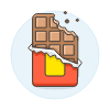 Choco Bar Bite Illustration from UX Colors Set