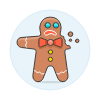 Gingerbread Sad illustration - Free transparent PNG, SVG. No sign up needed.