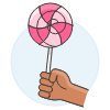 Lolipop 3 Illustration from UX Colors Set