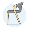 Black Modern Chair illustration - Free transparent PNG, SVG. No sign up needed.