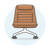 Brown Chair Sofa 1 Illustration from UX Colors Set