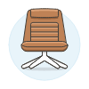 Brown Chair Sofa 2 Illustration from UX Colors Set