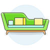 Green Sofa Illustration from UX Colors Set