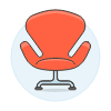 Red Chair Sofa 2 Illustration from UX Colors Set