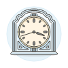 Metallic Vintage Clock illustration - Free transparent PNG, SVG. No sign up needed.