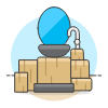 Modern Sink Mirror Illustration from UX Colors Set