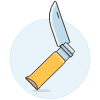 Folding Army Knife Illustration from UX Colors Set