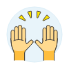 Hand Raise 2 Illustration from UX Colors Set